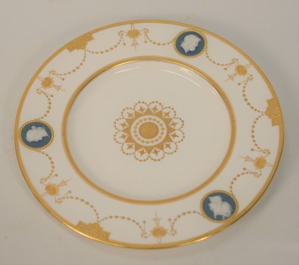 Appraisal: Fifteen Minton Pate-Sur-Pate Porcelain Group to include fourteen dinner plates