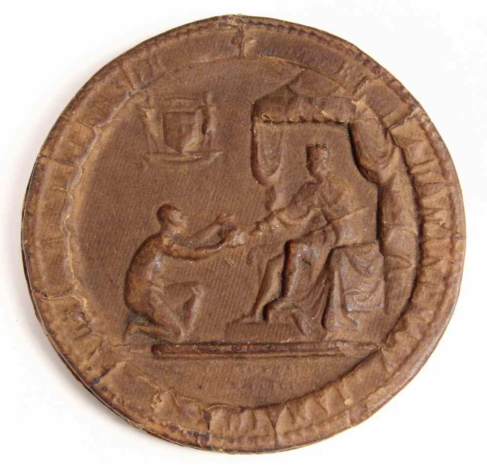 Appraisal: WAX SEAL- The great seal of King George IV for