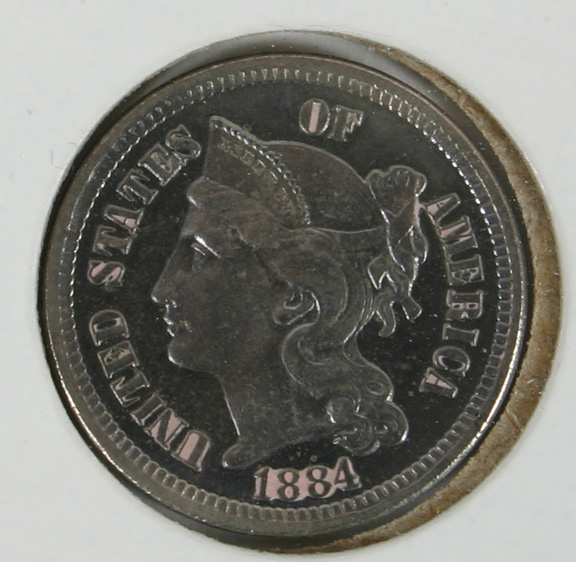 Appraisal: Nickel Three-Cent Piece XF