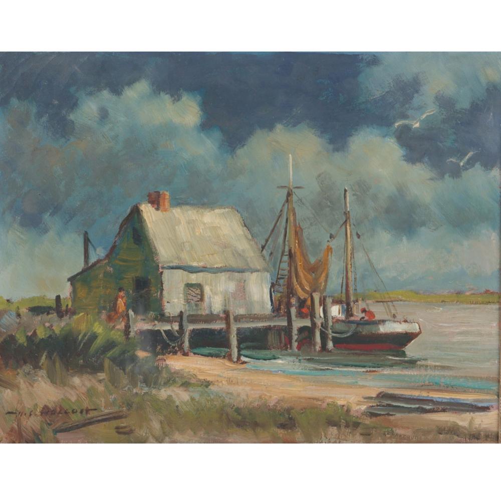 Appraisal: Harold C Wolcott New York - Stormy Weather Approaching oil