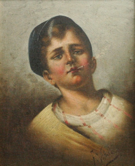 Appraisal: Twentieth Century European School Portrait of a Boy and Portrait