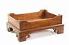 Appraisal: FANCY DOG BED - Contemporary Chippendale Style Tiger Maple Dog