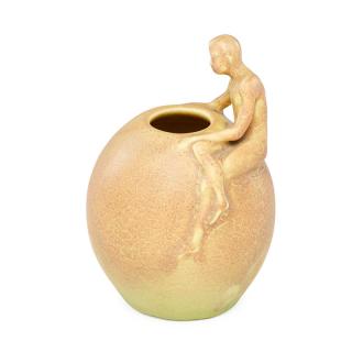 Appraisal: ANNA MARIE VALENTIEN ROOKWOOD Z-line figural vase ANNA MARIE VALENTIEN