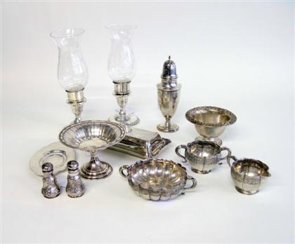 Appraisal: Collection American sterling silver tablewares th th century