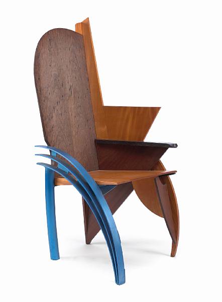 Appraisal: Jay Stanger American born City Planner chair mixed woods and