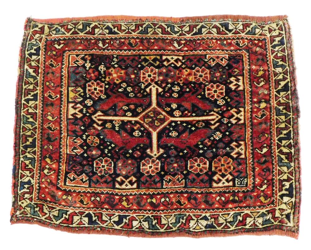 Appraisal: RUG Antique southwest Persia saddle bag front ' x '