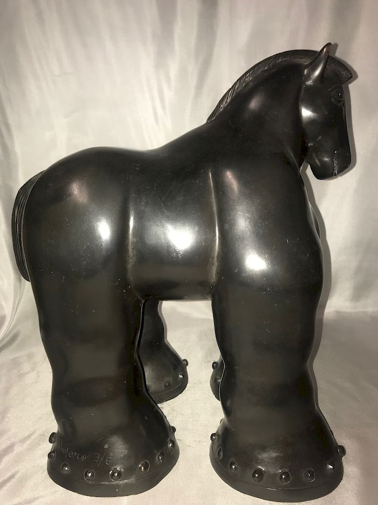 Appraisal: Large Colombian Bronze Sculpture Fernando Botero Large Colombian Bronze Sculpture