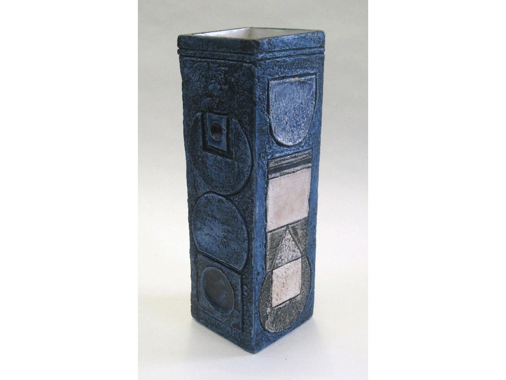 Appraisal: Troika rectangular vase by Jane Fitzgerald high