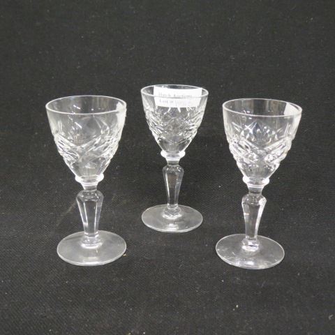 Appraisal: Cut Crystal Cordials signed excellent