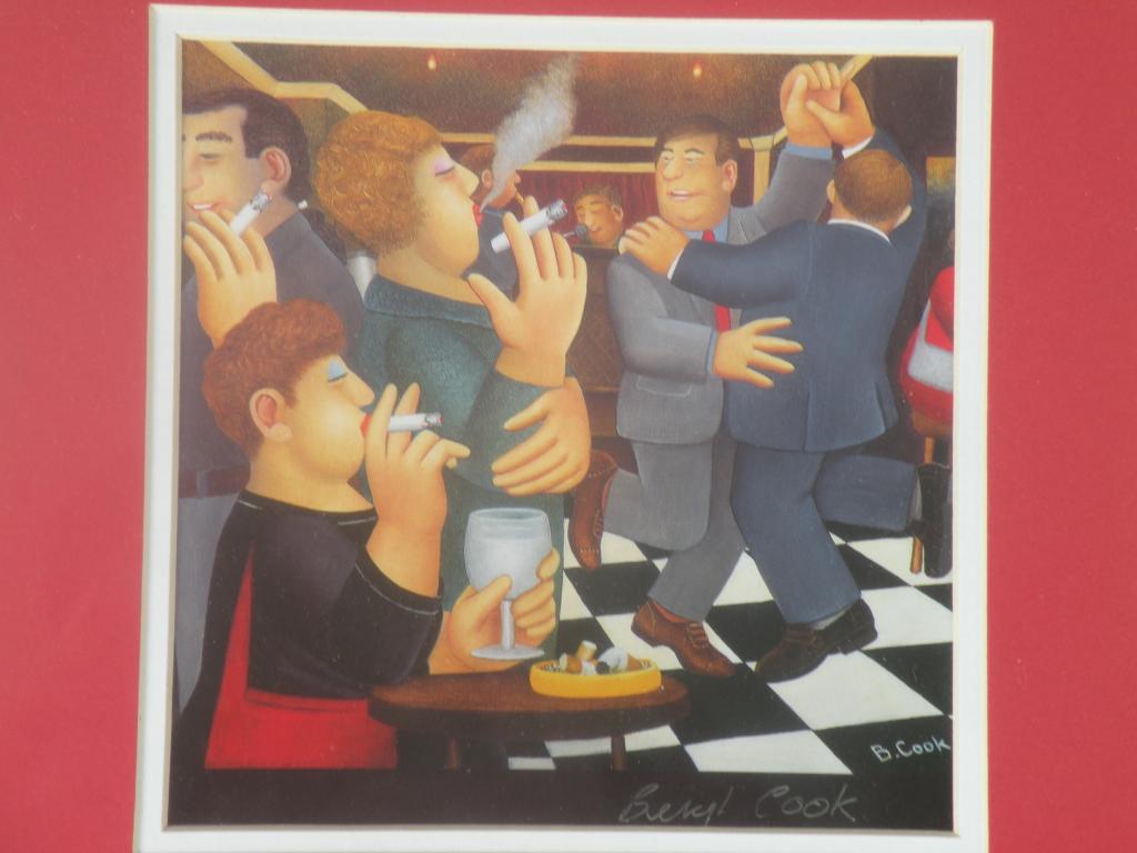 Appraisal: Beryl Cook An artist signed coloured print - pub scene