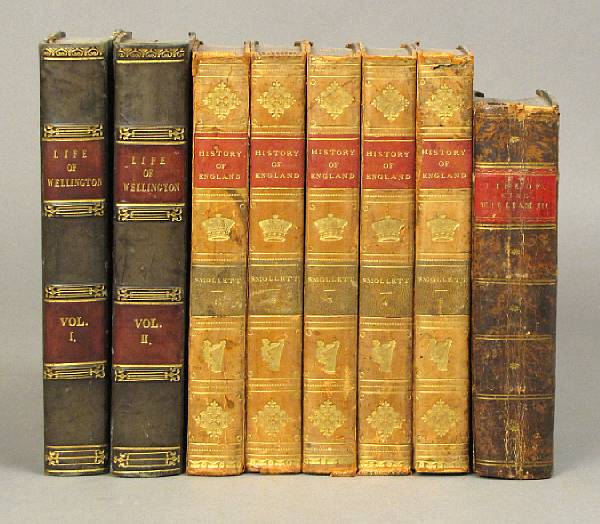 Appraisal: BINDINGS - BRITISH HISTORY vols incl Smollett Tobias The History