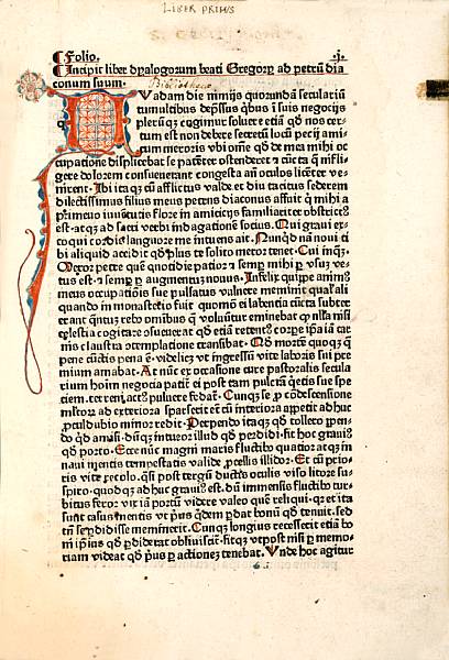 Appraisal: Early Printed Material amp Illuminated Manuscripts Dialogorum libri quattuor Augsburg