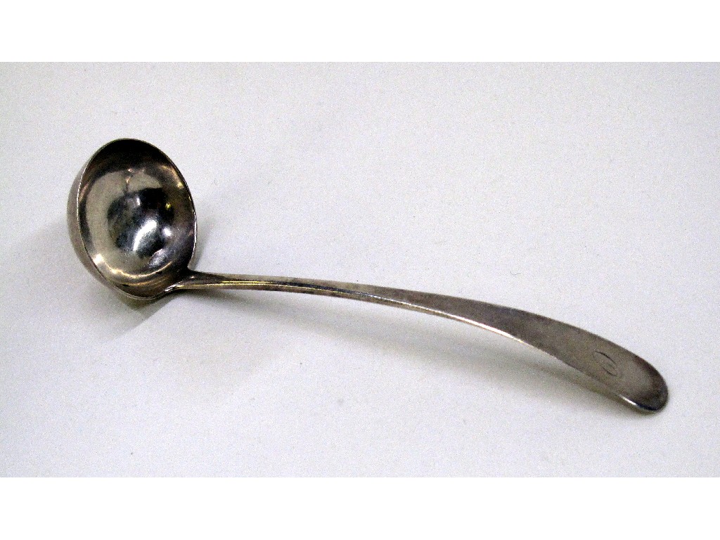 Appraisal: Provincial silver sauce ladle by David Manson Perth c