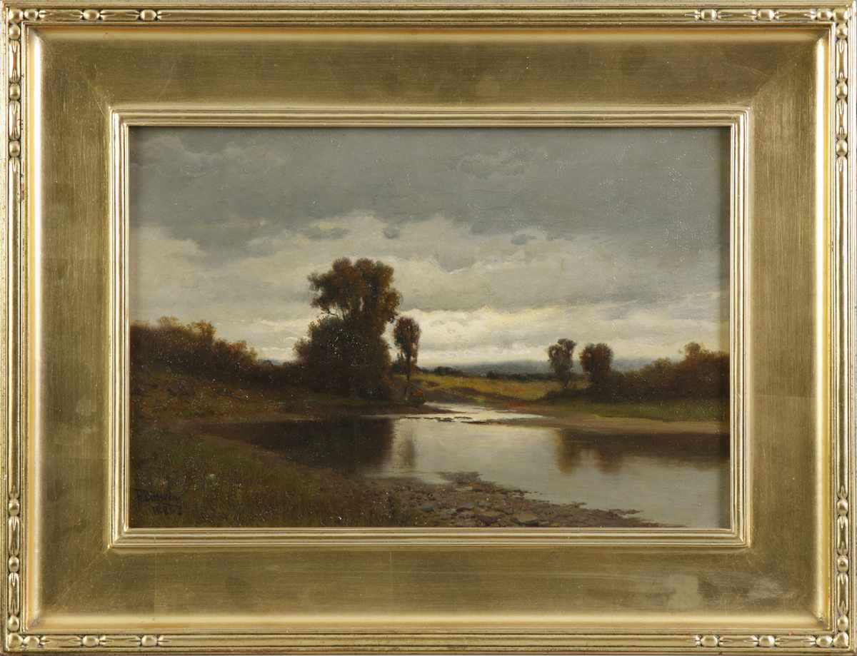 Appraisal: Franklin DeHaven American - Landscape w stream Sgn lower left