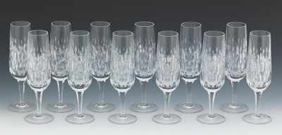 Appraisal: Twelve Gorham Chantilly Champagne Flutes Etched with Gorham on the