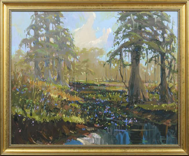 Appraisal: Don Wright American Louisiana - Sunlit View of a Louisiana