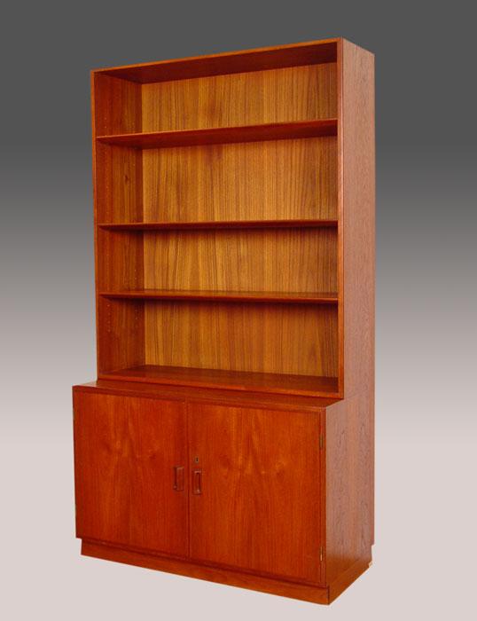 Appraisal: BORGE MORGENSEN FOR SOBORG MOBLER DANISH MODERN TWO PART BOOKCASE