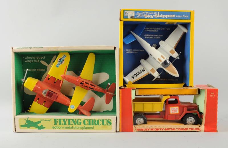 Appraisal: Lot Of Boxed Planes Dump Truck Included in this lot