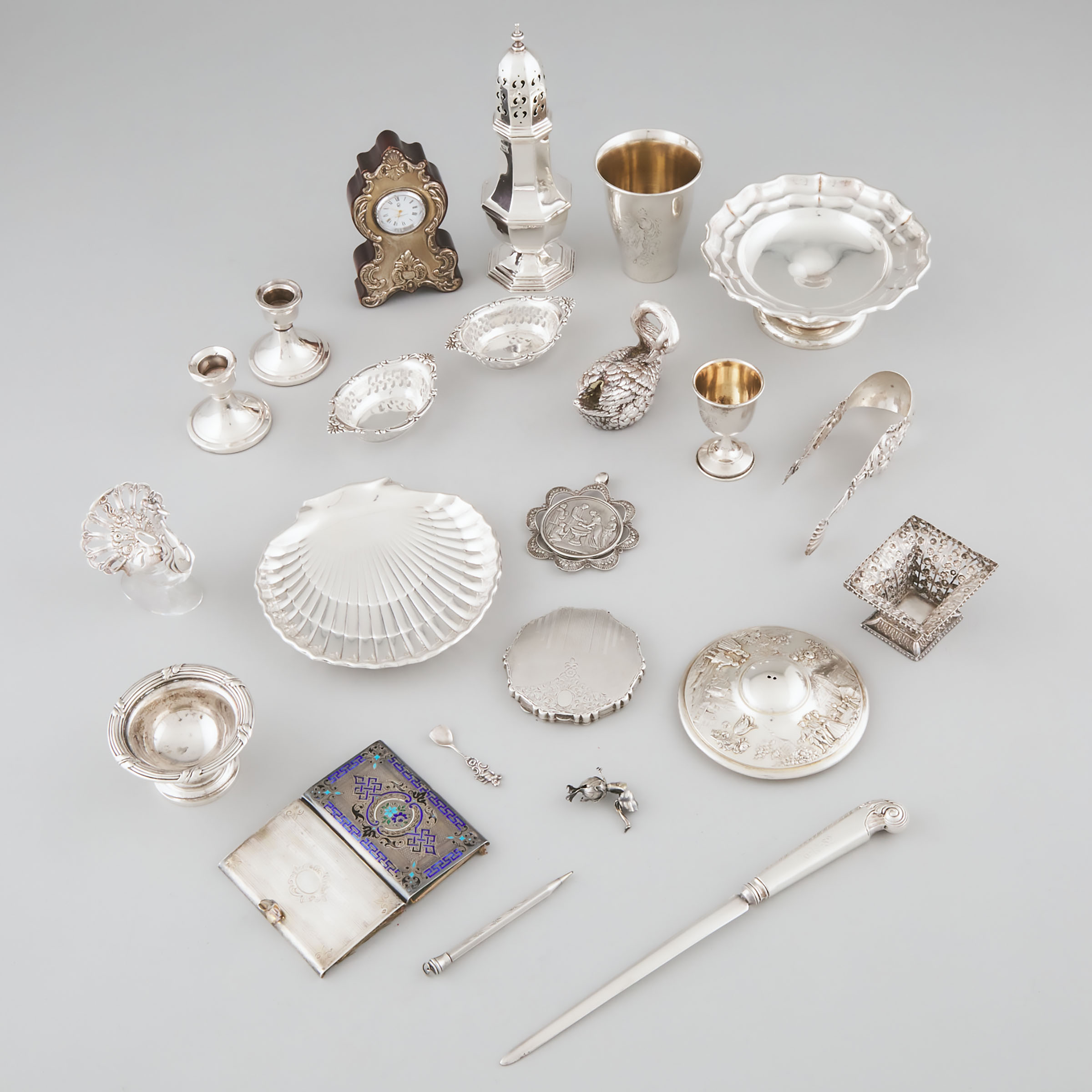 Appraisal: Group of Continental English and Canadian Silver late th th