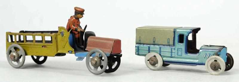 Appraisal: Lot of Tin Litho Vehicle Penny Toys German Includes one