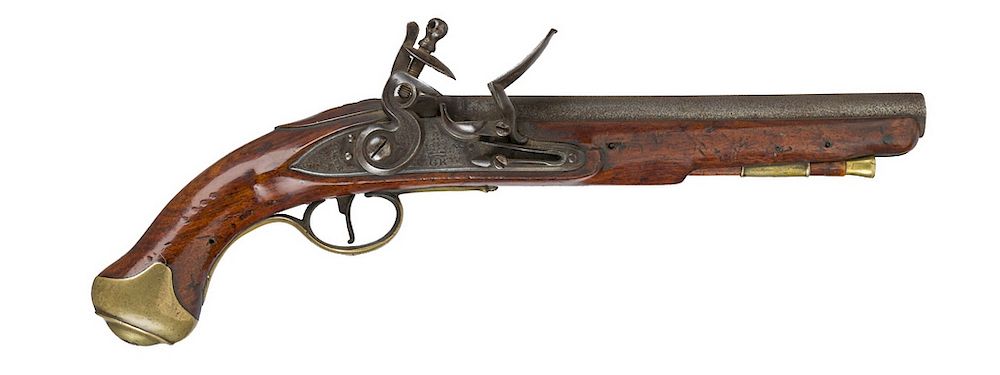 Appraisal: A FLINTLOCK TOWER LIGHT DRAGOON PISTOL OF THE YORK HUSSARS