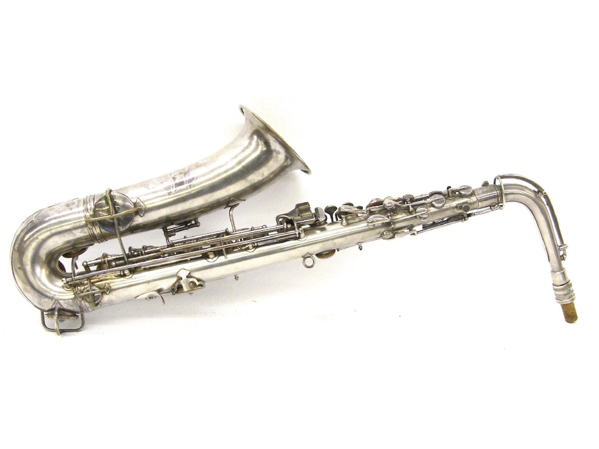 Appraisal: C G Conn Ltd silver plated C melody saxophone no