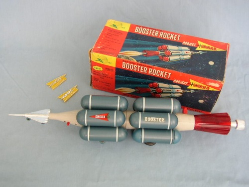 Appraisal: Project Sword Booster Rocket A battery operated -inch long SWORD