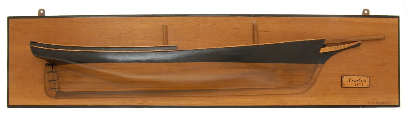 Appraisal: MOUNTED HALF MODEL BY THOMAS D CONLON Grand Banks Schooner