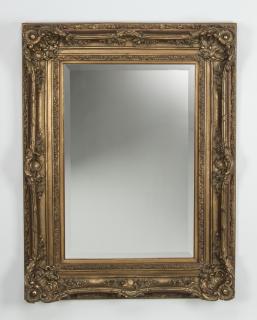 Appraisal: French style gilt composition mirror h Gilt composition mirror in