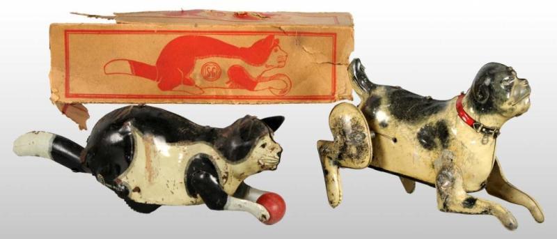 Appraisal: Lot of Tin Guntherman Animal Wind-Up Toys Description German Working