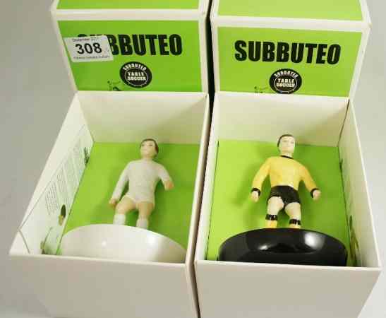 Appraisal: Royal Doulton Advertising Figures Subbuteo Players Leeds and Wolves Colours