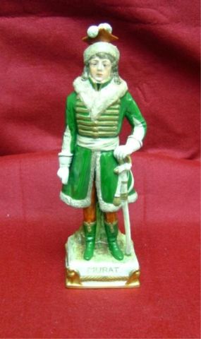 Appraisal: DRESDEN FIGURINE - NAPOLEON'S MARSHALL - MORAT