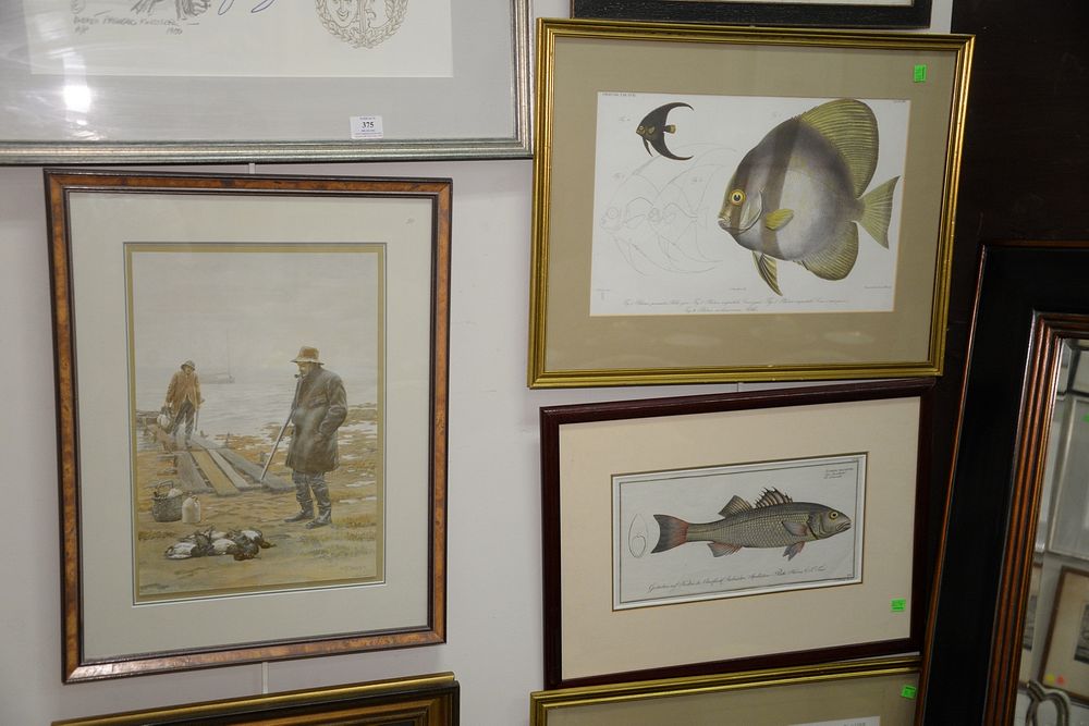 Appraisal: Group of Ten Framed Prints and Lithographs along with a