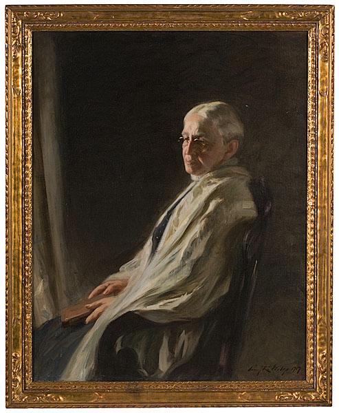 Appraisal: PORTRAIT OF MARION LOUIS WITHEY BY IRVING WILES OIL ON