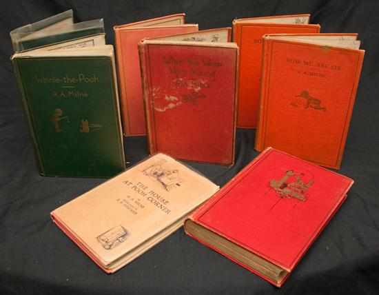 Appraisal: Juvenile eight titles by A A Milne including Once Upon