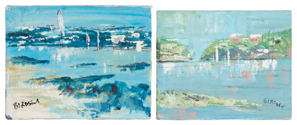 Appraisal: ALFRED BIRDSEY BERMUDA - TWO BERMUDA HARBOR SCENES BOTH UNFRAMED