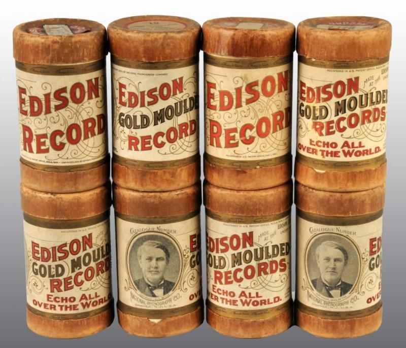 Appraisal: Lot of Edison Records Description Black wax Two minutes Condition