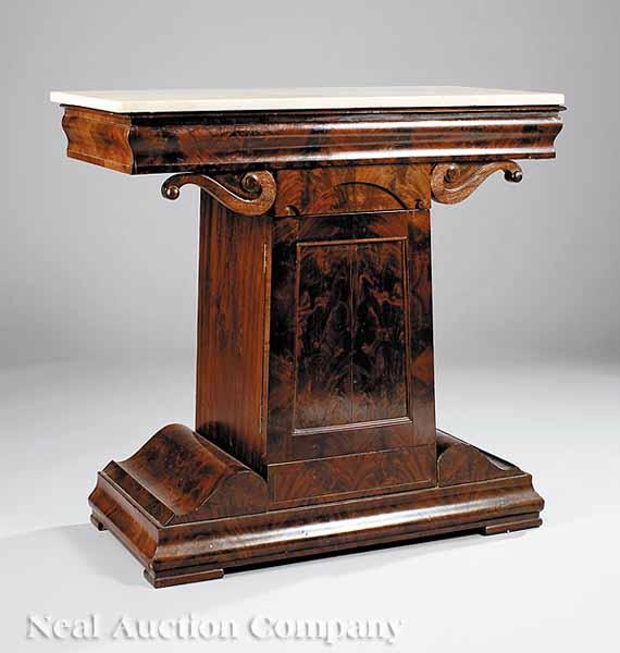 Appraisal: An American Classical Mahogany Mixing Table c attributed to Anthony