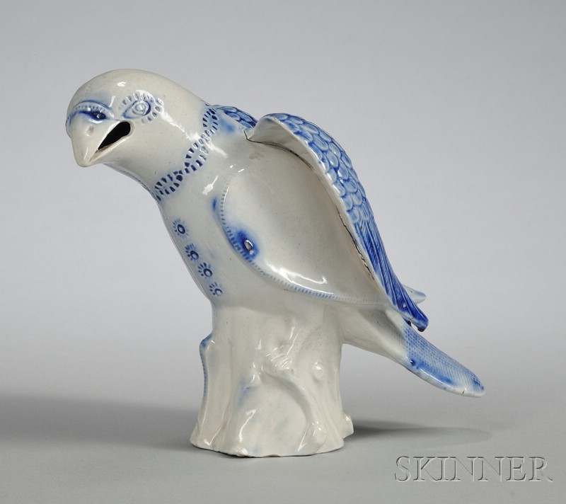 Appraisal: Staffordshire Saltglazed Stoneware Model of a Hawk England c modeled