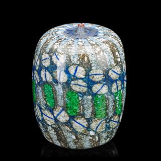 Appraisal: YOICHI OHIRA Mosaico a Polvere con Cerchi vase YOICHI OHIRA