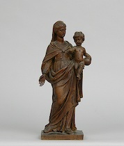 Appraisal: Finely Carved Wood Madonna and Child Madonna and child wood