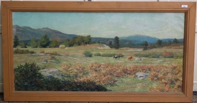 Appraisal: CHARLES E MILLS - MA PA EUROPE OIL PAINTING ON