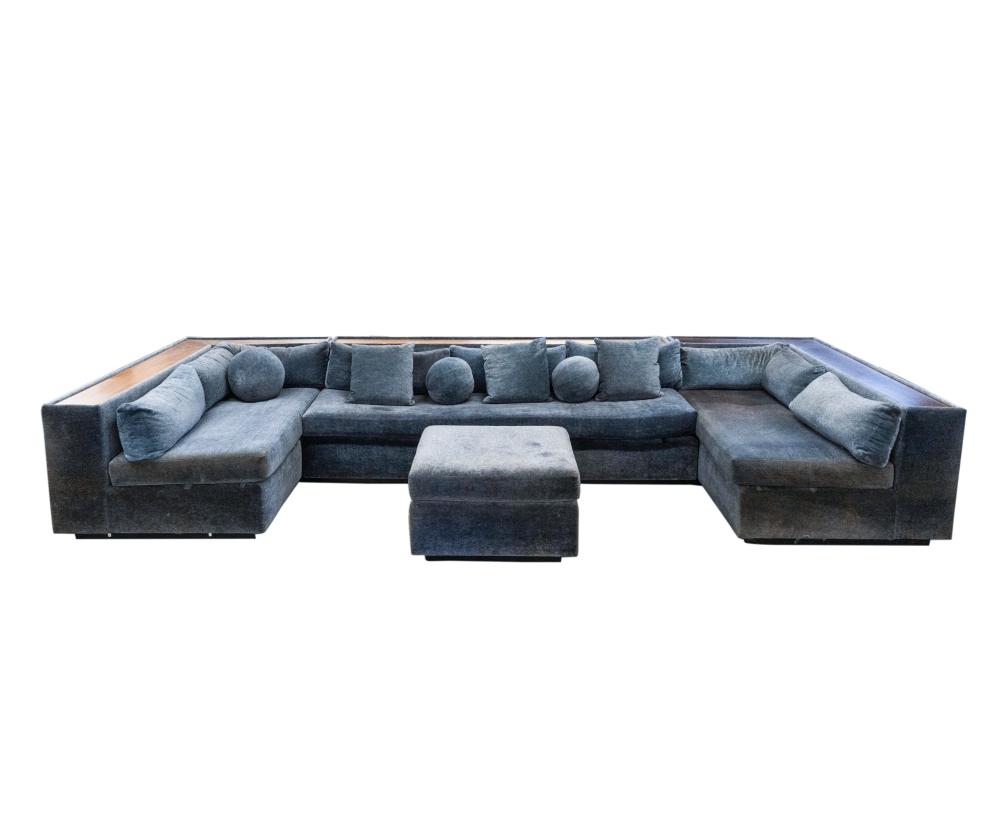 Appraisal: MILO BAUGHMAN FOR THAYER COGGIN SECTIONAL SOFAunsigned in three sections