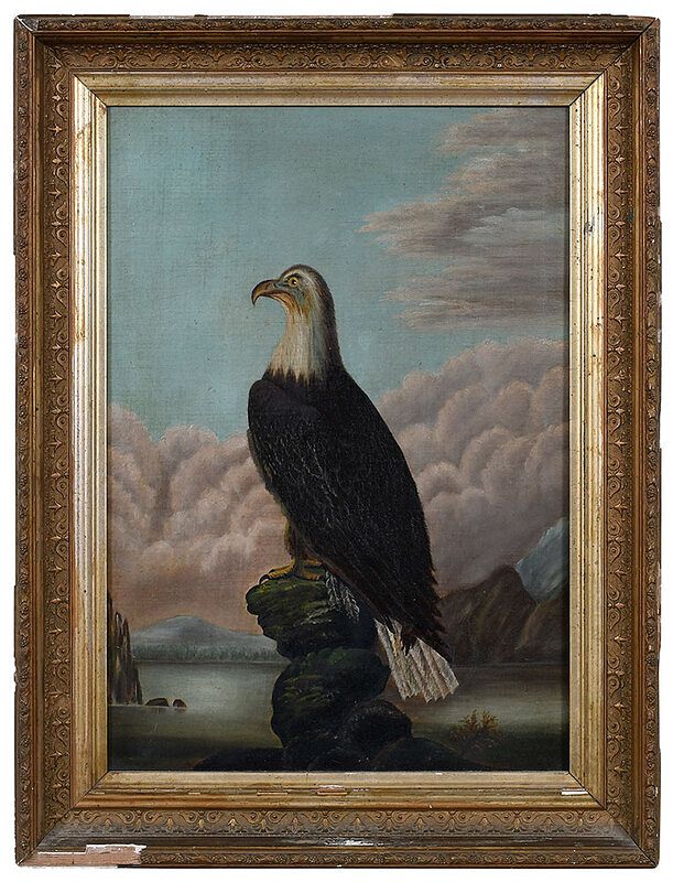 Appraisal: American School Late th century American Eagle unsigned oil on