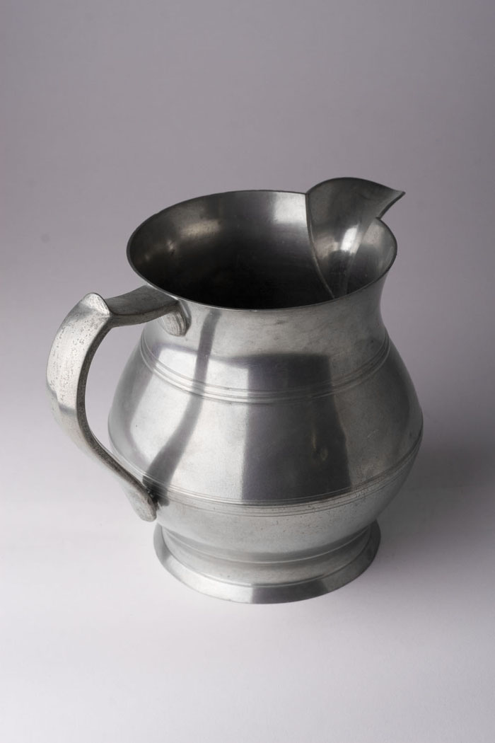 Appraisal: PEWTER PITCHER FREEMAN PORTER - Westbrook Maine - Maker's mark