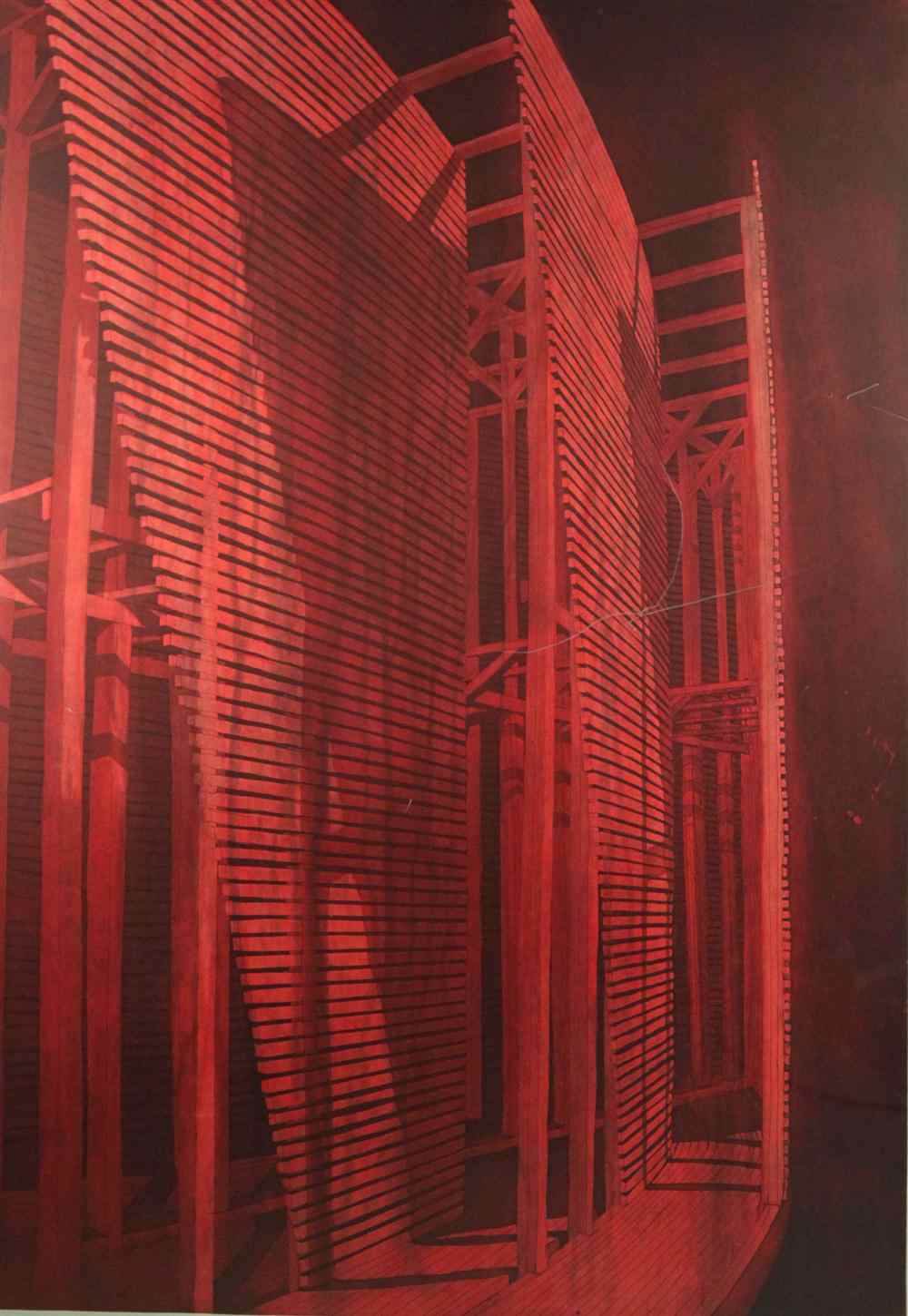 Appraisal: ROBERT STACKHOUSE AMERICAN - RED K C WAY Etching x