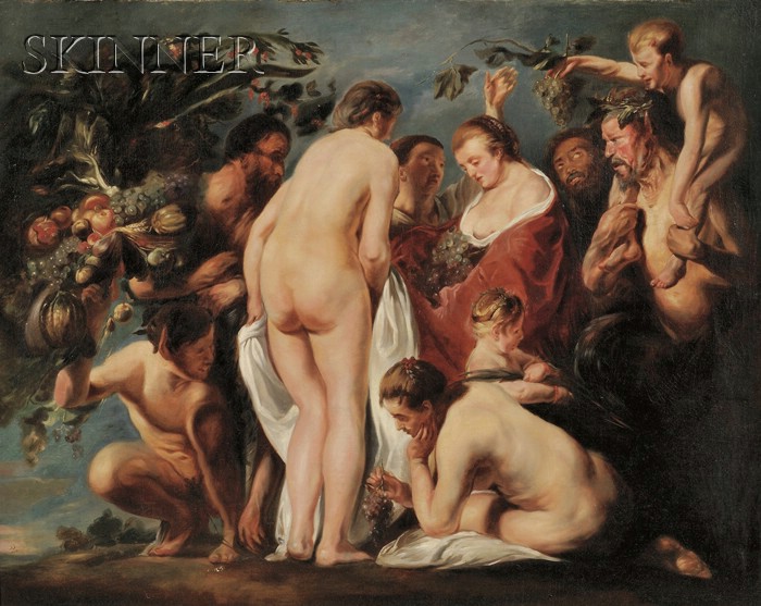 Appraisal: Manner of Sir Peter Paul Rubens Flemish - Bacchantes and