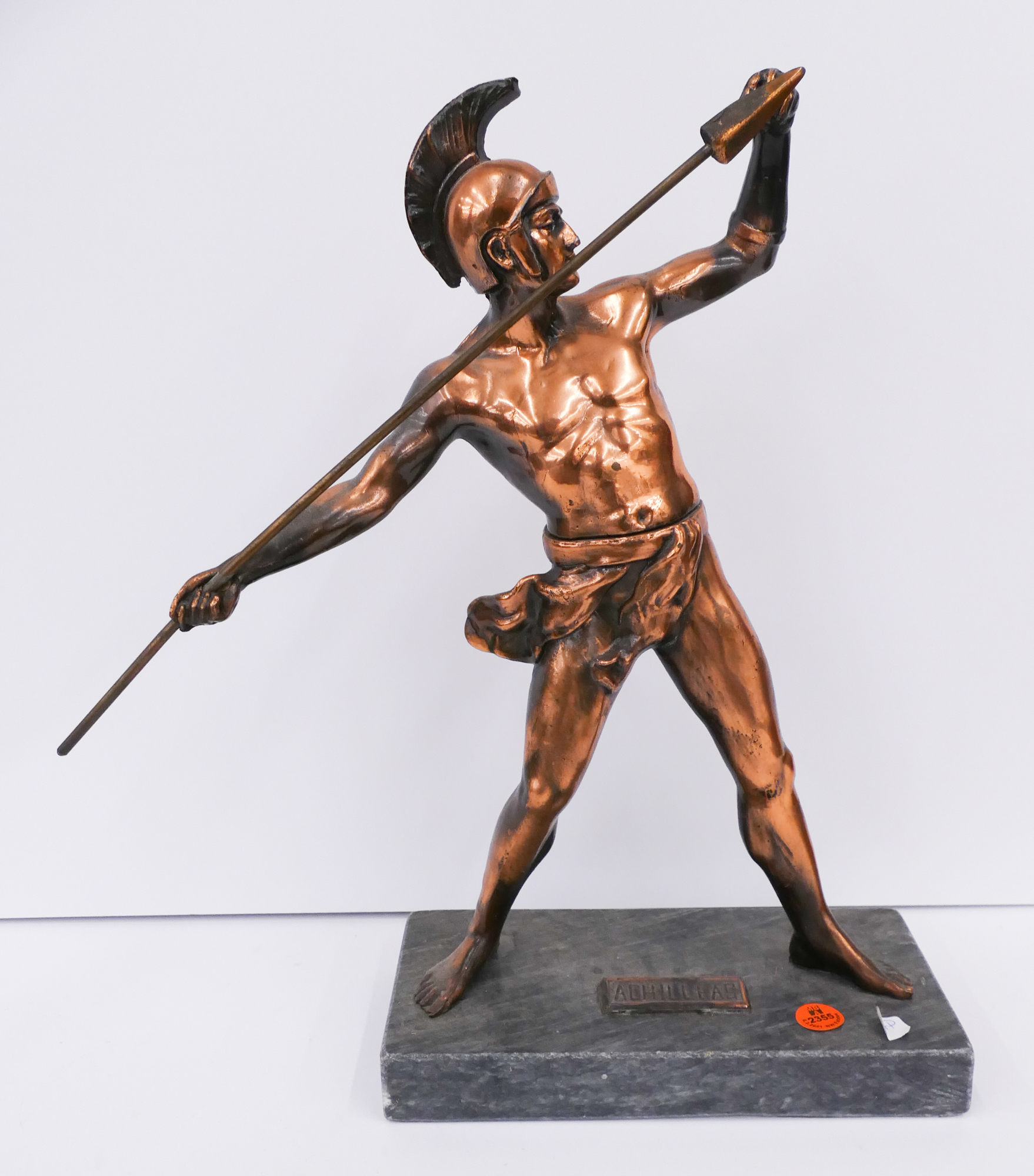 Appraisal: Achilleas Midcentury Copper Tone Statue- ''