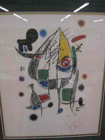 Appraisal: Miro Lithograph '' x ''