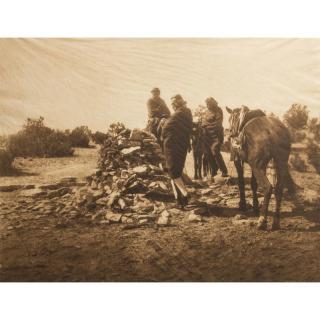 Appraisal: Edward Sheriff Curtis Photogravure At the Shrine Photogravure on tissue